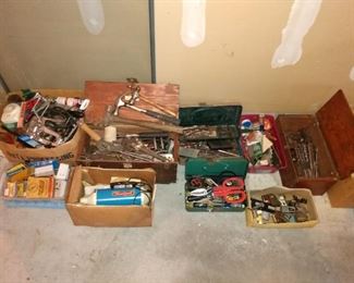 Lots of tools, modern and vintage