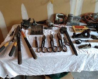Lots of tools, modern and vintage