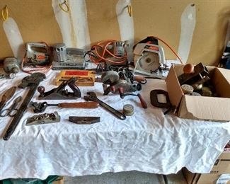 Lots of tools, modern and vintage
