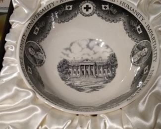 Wedgwood exclusively made "American Red Cross Bowl" for Bailey Banks & Biddle in orig presentation box