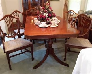 Dining Table & China