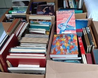 Art, antique, and travel books