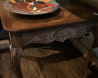 Baker carved side table