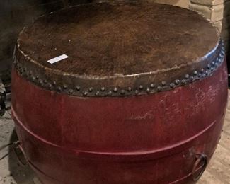 Leather drum seat