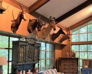 Many fine selections in the "game room." (Mounts are NOT for sale----only for viewing.)