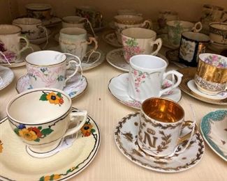 More cups and saucers