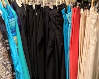 There are closets and closets of beautiful clothing. (Soooo many are Escada.)