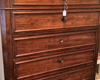 Antique chest with marble top