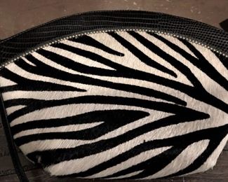 Zebra fabric purse