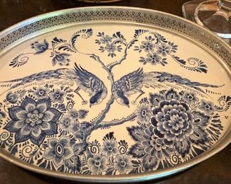 Lovely oval serving tray