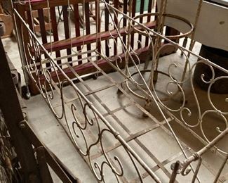Antique baby bed