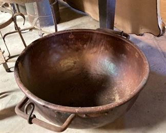 Large copper vat