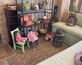Dolls & small chairs