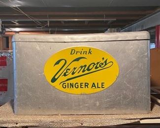 Vernor's Cooler - Dented Top