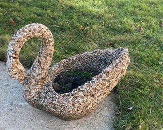 Swan Made from Pebbles
