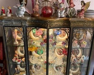 French Gold Gilt Display Cabinet - originally was in the Whitney in  Detroit. Client has had in home since the 1960's.