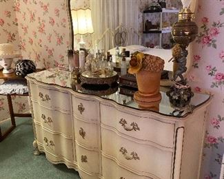 French Provincial Dresser with Mirror