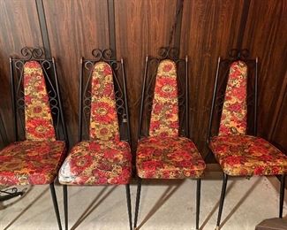 Vintage Flowered Chairs