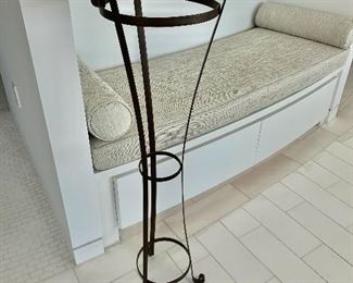 $45; Metal plant stand. 44.5"H x 12"D ( opening is 10")