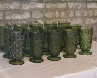 Vintage green glasses