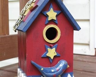 Wooden bird house
