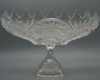 Standing glass bowl