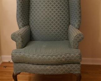 Blue Wing Back chair