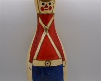 Painted bowling pin