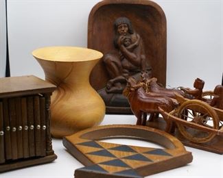 Wooden Coaster, Vase and Others 