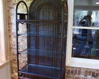 Rattan Shelving Unit 