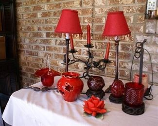 Lamps and other decor 
