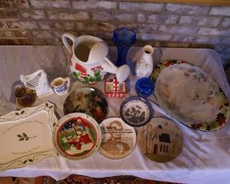 Vases, plates and other misc. items