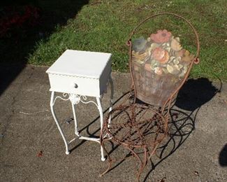 Metal Chair and stand 