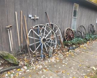 Antique Wagon Wheels