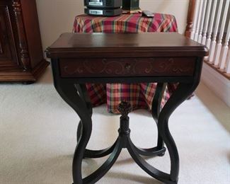 #13  small rectangular  table      22  x  14   25"  hgt      125.00