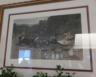 #19        Limited  edition print  "Home from the  Honeymoon"  Custom  framed.     