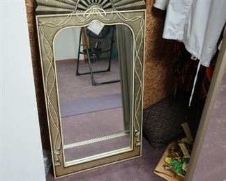 #45   Mirror  with  fan  design        