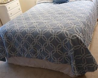 #46  Queen  size  Beautyrest  mattress, headboard,  frame         