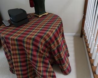 #59     lamp table-fabric over   plywood        