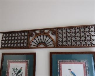 #64    vintage  decor for over  door of  house       
