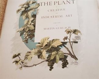 Rare Large 1800s The Plant Book with 50 plates