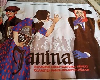 Vintage large Janina poster