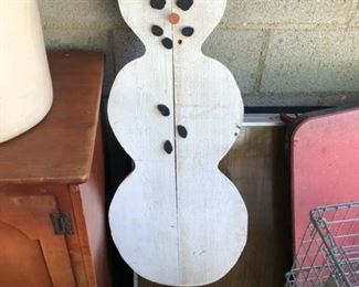 Wooden Snowman