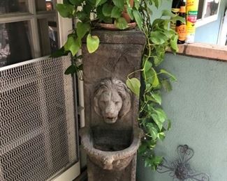 Outdoor Lion Fountain