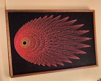 One of several string art.