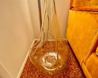 HUGE unusual glass bottle.