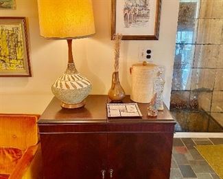 Vintage cabinet - great for a bar.