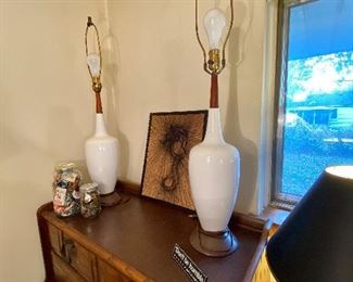 Beautiful pair of matching MCM lamps.