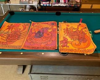 Vintage horoscope posters.