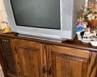 TV $25
Wooden cabinet $35